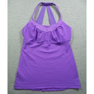 Lululemon Top Womens Size 8 Purple Scoop Me Up Tank II Stretch Yoga Athleisure